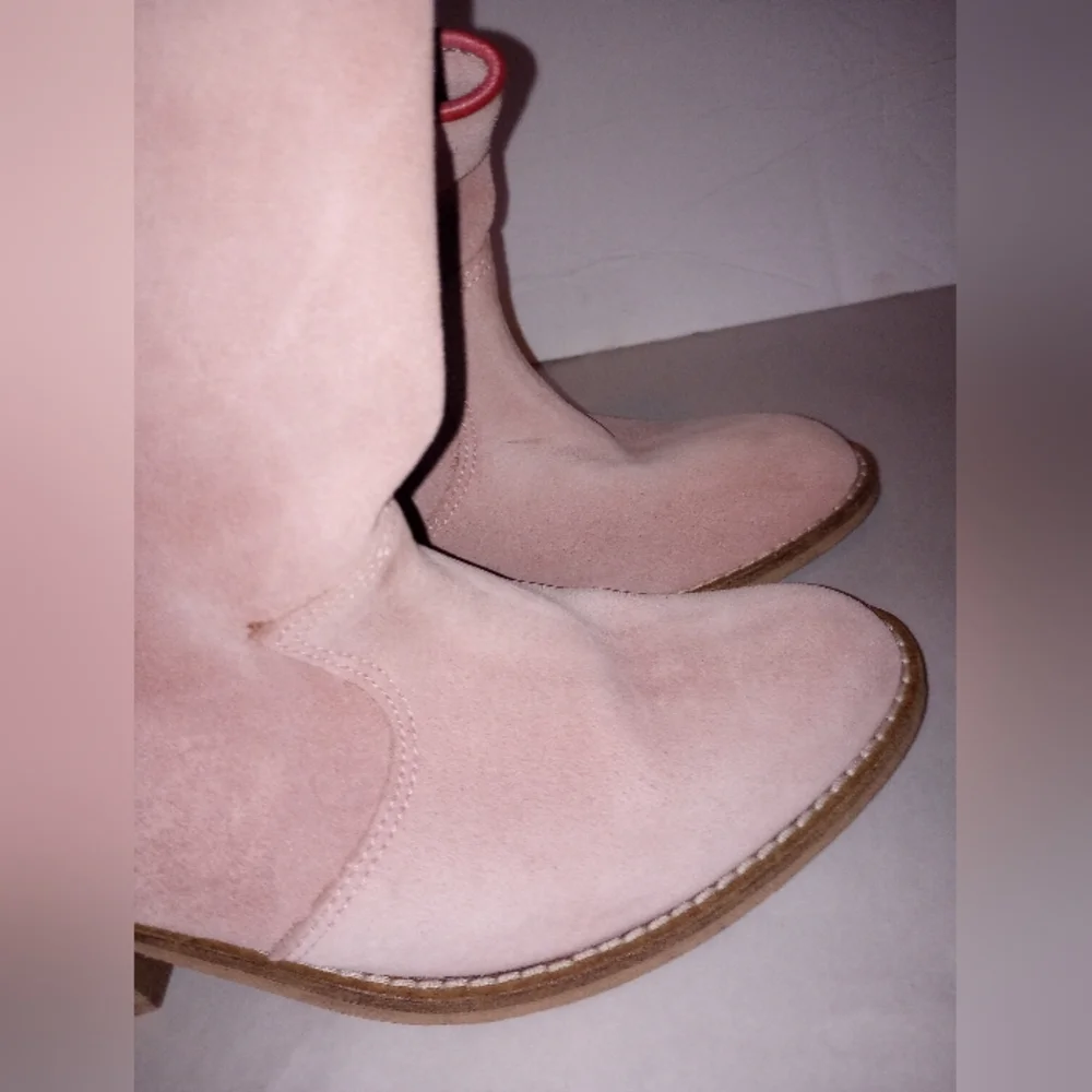 Ivylee Pink suede western boots - Picture 5 of 10